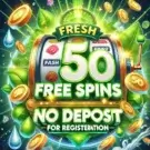 50 фріспінів без депозиту за реєстрацію Fresh Casino