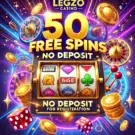 50 фриспинов без депозита за регистрацию в Legzo Casino