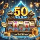 50 фріспінів без депозиту за реєстрацію в Drip Casino
