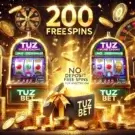 Бездепозитний бонус 200 FS за реєстрацію у казино Tuz Bet